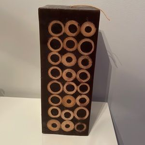 Solid candle accent. Unscented. Made in Thailand.